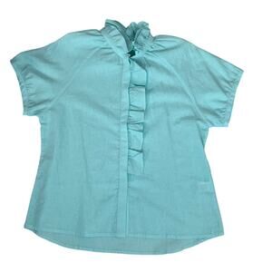 Boho Chic RUFFLE‎ NECK S/S TOP